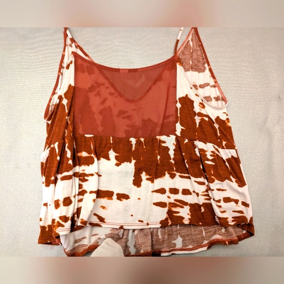 ALO Brown and White Tank with Mesh Back Women's Size Medium - Picture 9 of 9